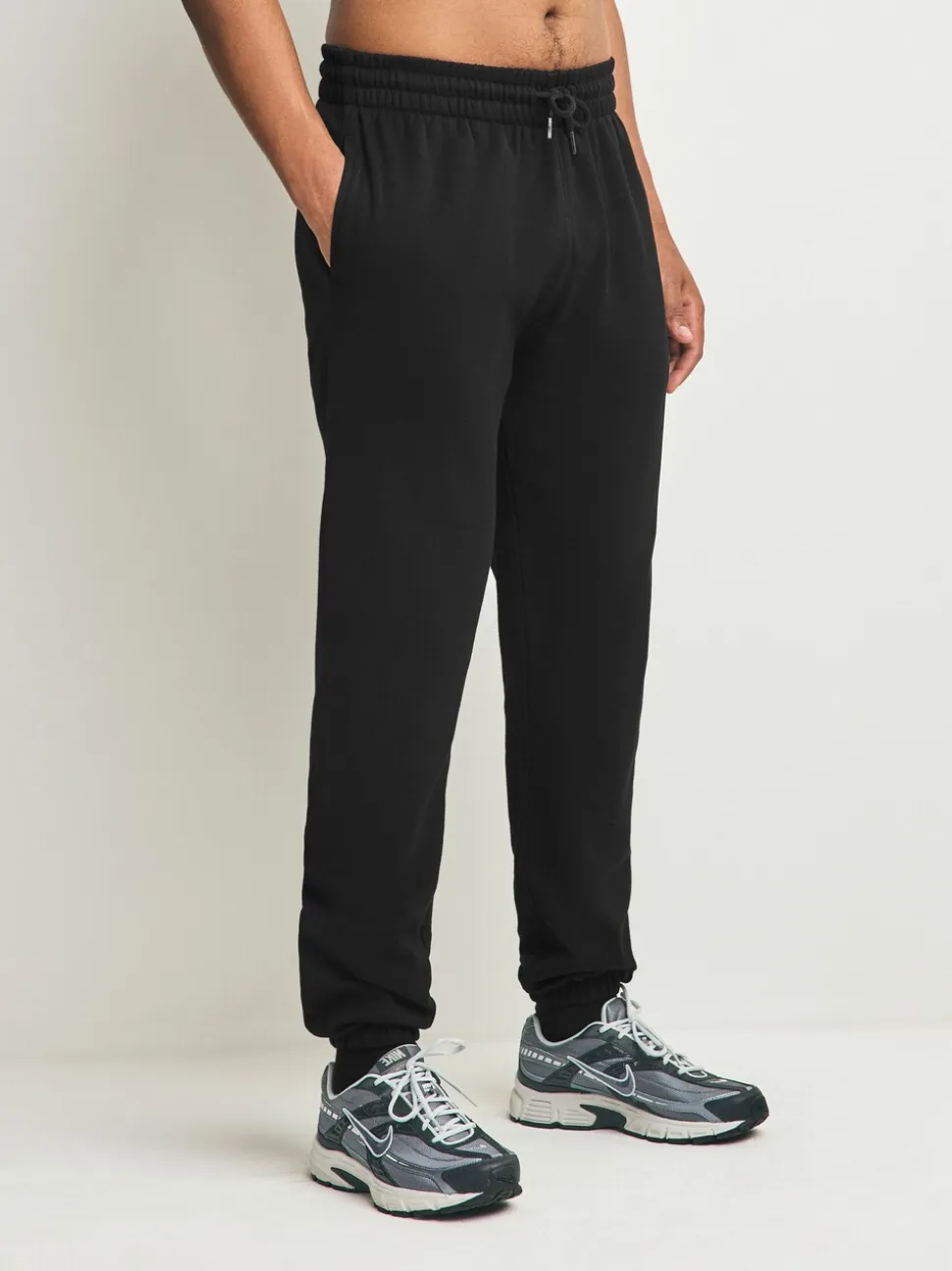 Zwart/marineblauw - Met boorden - Brushback Heavyweight Open 2 Pack Joggers