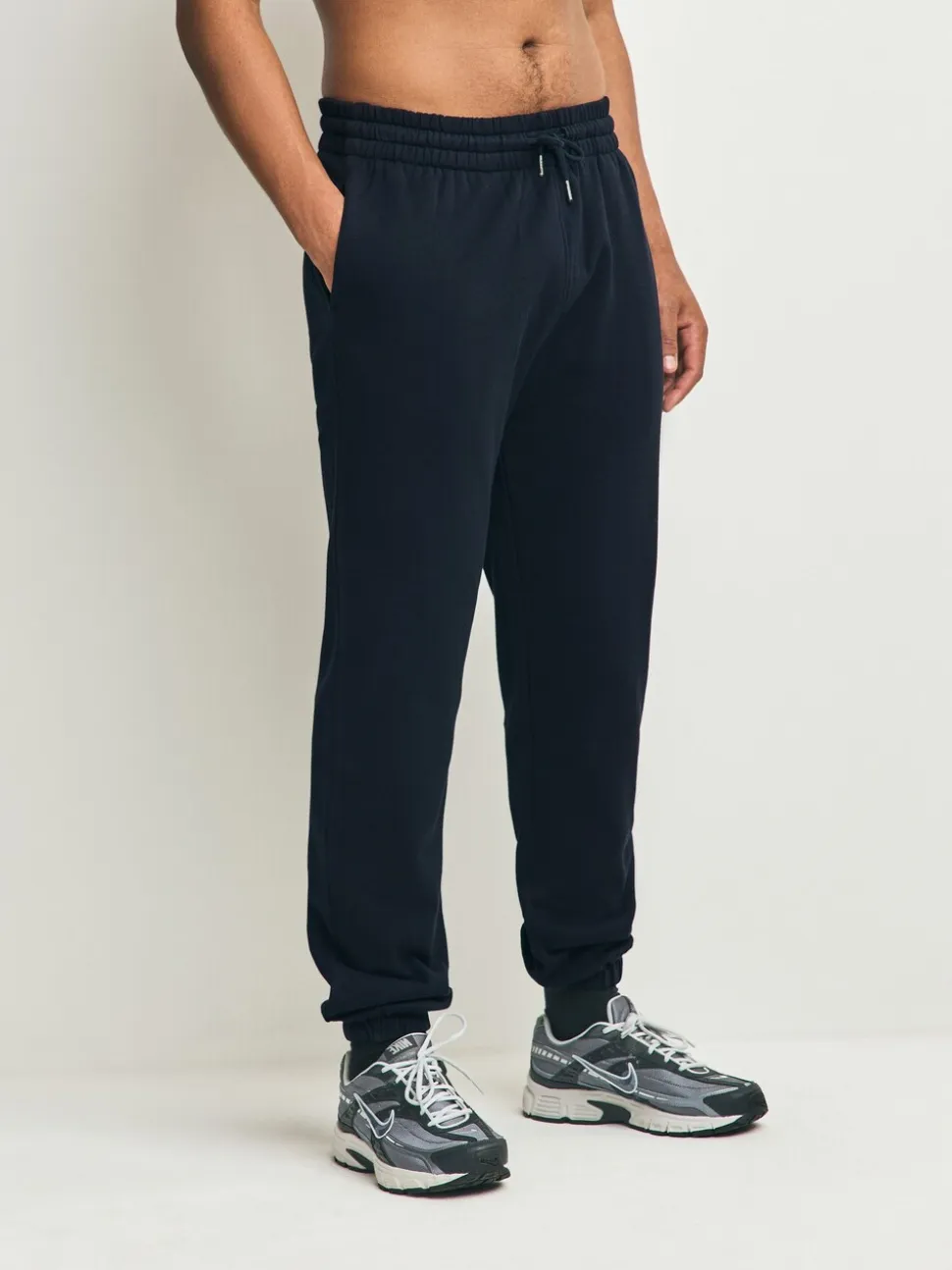 Zwart/marineblauw - Met boorden - Brushback Heavyweight Open 2 Pack Joggers