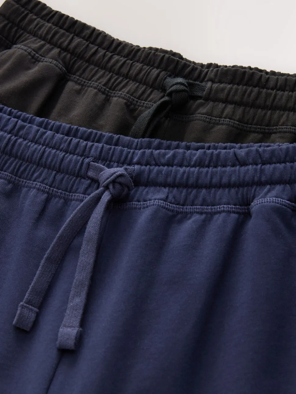 Zwart/marineblauw - Open - Loopback Soft Touch 2 Pack Open Joggers