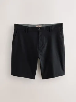 Zwart/marineblauw - Slim Fit - Set van 2 chinoshorts met stretch