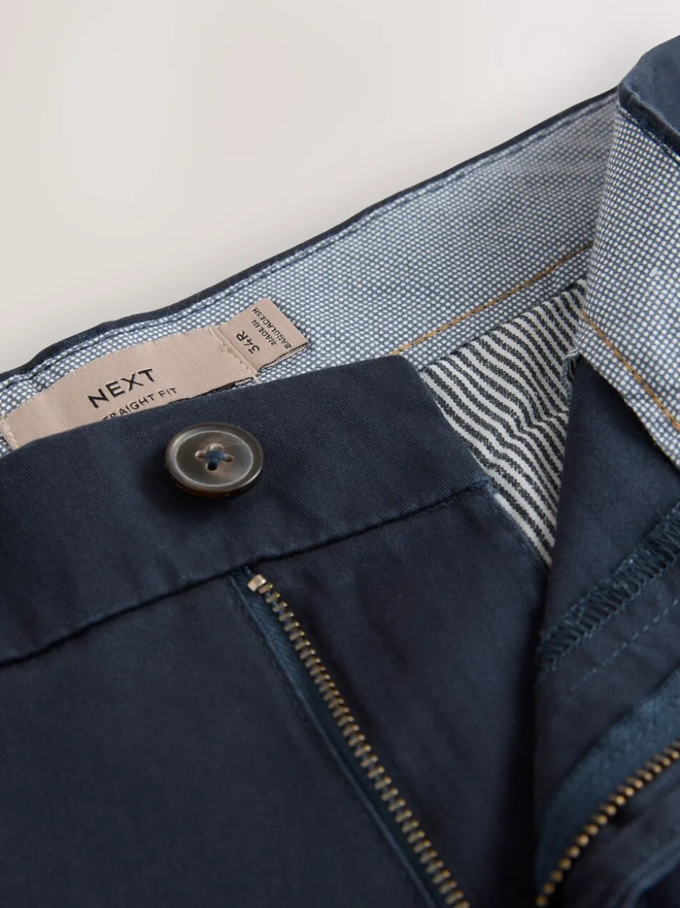 Zwart/marineblauw - Straight fit - Set van 2 chinoshorts met stretch