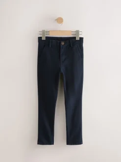 Zwart/marineblauw - Stretch skinny chino's verpakking van 2 (3-17jr)