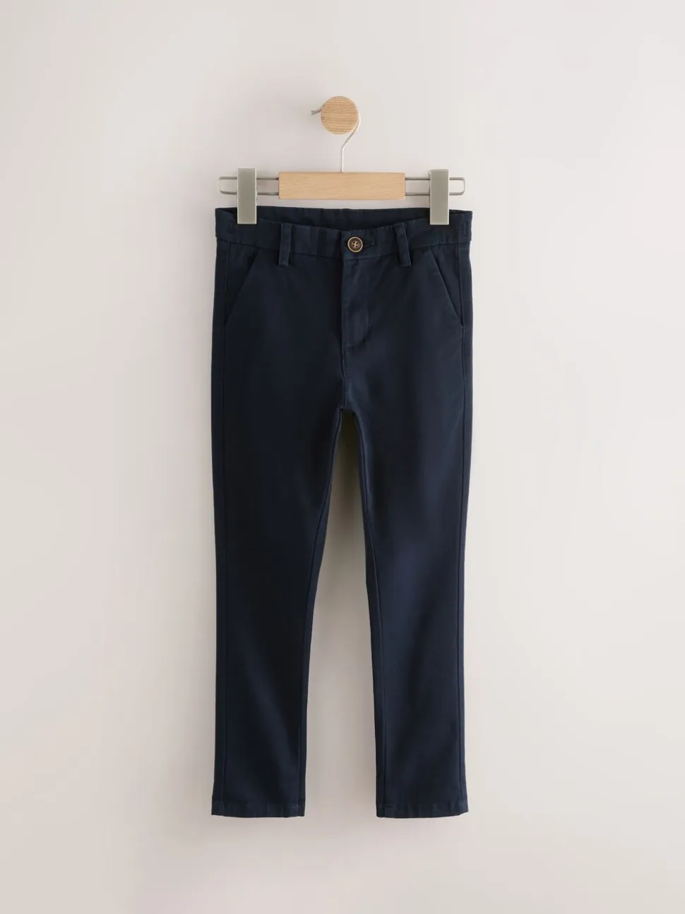 Zwart/marineblauw - Stretch skinny chino's verpakking van 2 (3-17jr)
