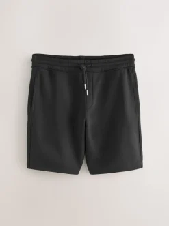 Zwart/marineblauw - Zachte jerseyshorts verpakking van 2