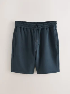 Zwart/marineblauw - Zachte jerseyshorts verpakking van 2