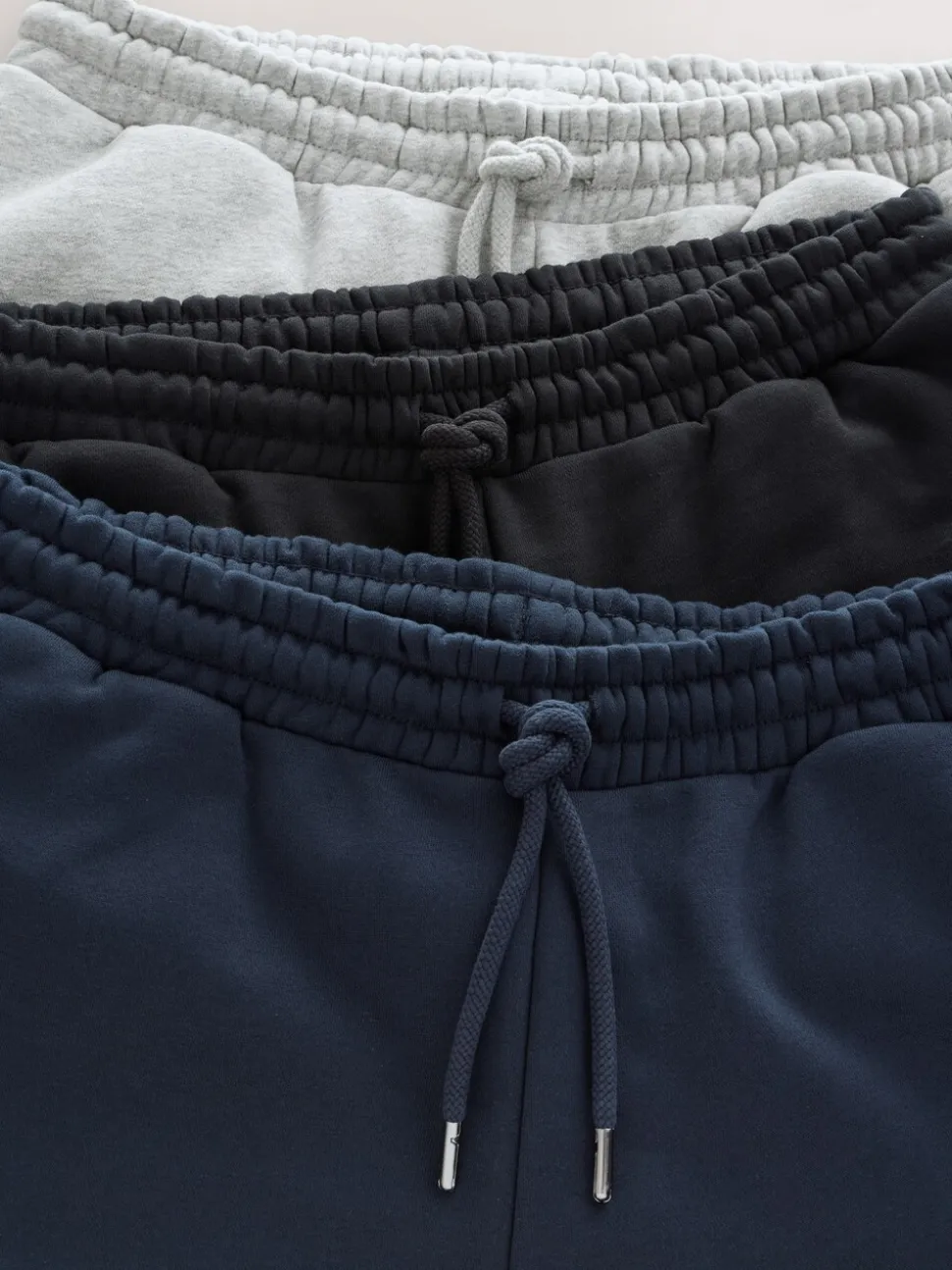 Zwart/Marineblauw/Gemêleerd grijs - Brushback Heavyweight 3 Pack Joggers
