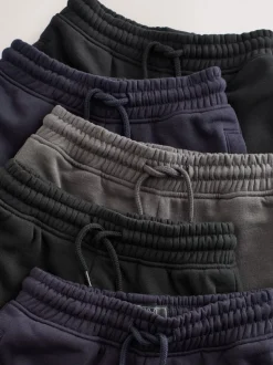Zwart/marineblauw/grijs - Basic joggingbroeken, set van 5 (3-16jaar)