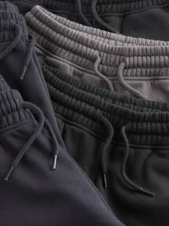 Zwart/marineblauw/grijs - Basic joggingbroeken, set van 5 (3-16jaar)