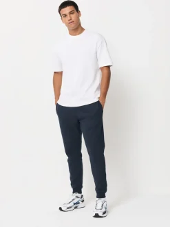 Zwart/marineblauw/grijs - Verpakking van 3 slim-fit jersey joggingbroeken met hoog katoengehalte