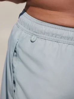 Zwart/Marineblauw/Lichtblauw/Grijs - Essential zwemshorts 4 stuks