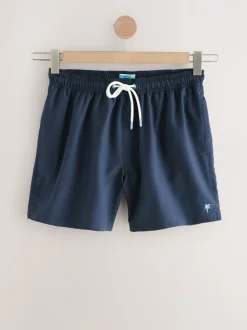 Zwart/Marineblauw/Lichtblauw/Grijs - Essential zwemshorts 4 stuks