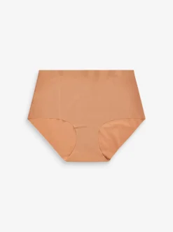 Zwart/Praline Huidskleur/Chocolade Huidskleur - Geen zichtbare onderbroeklijn comfortabele slips verpakking van 3