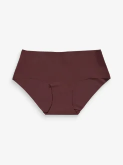 Zwart/Praline Huidskleur/Chocolade Huidskleur - Geen zichtbare onderbroeklijn comfortabele slips verpakking van 3