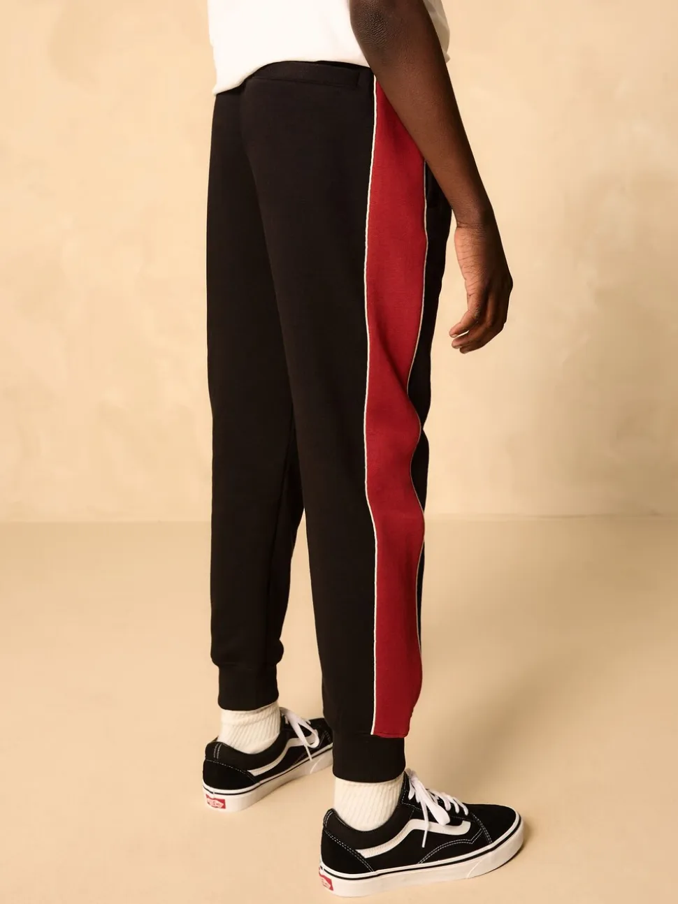 Zwart/rood - Colourblock Hoodie Set