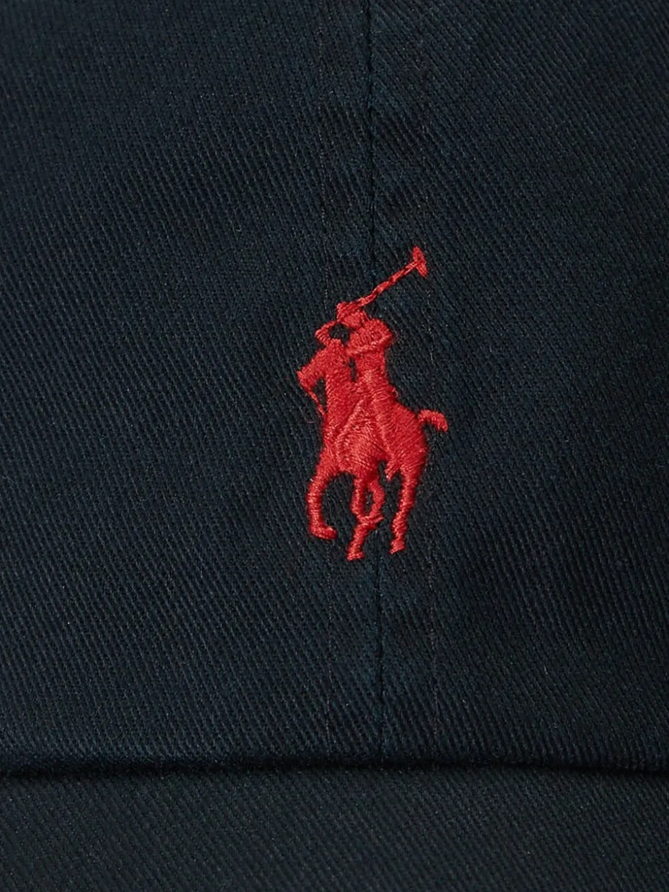 Zwart/rood logo - Polo Ralph Lauren Classic Cap