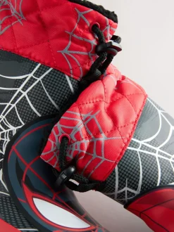 Zwart/Rood Spiderman - Thinsulate™ - Gevoerde thermoregenlaarzen met boord