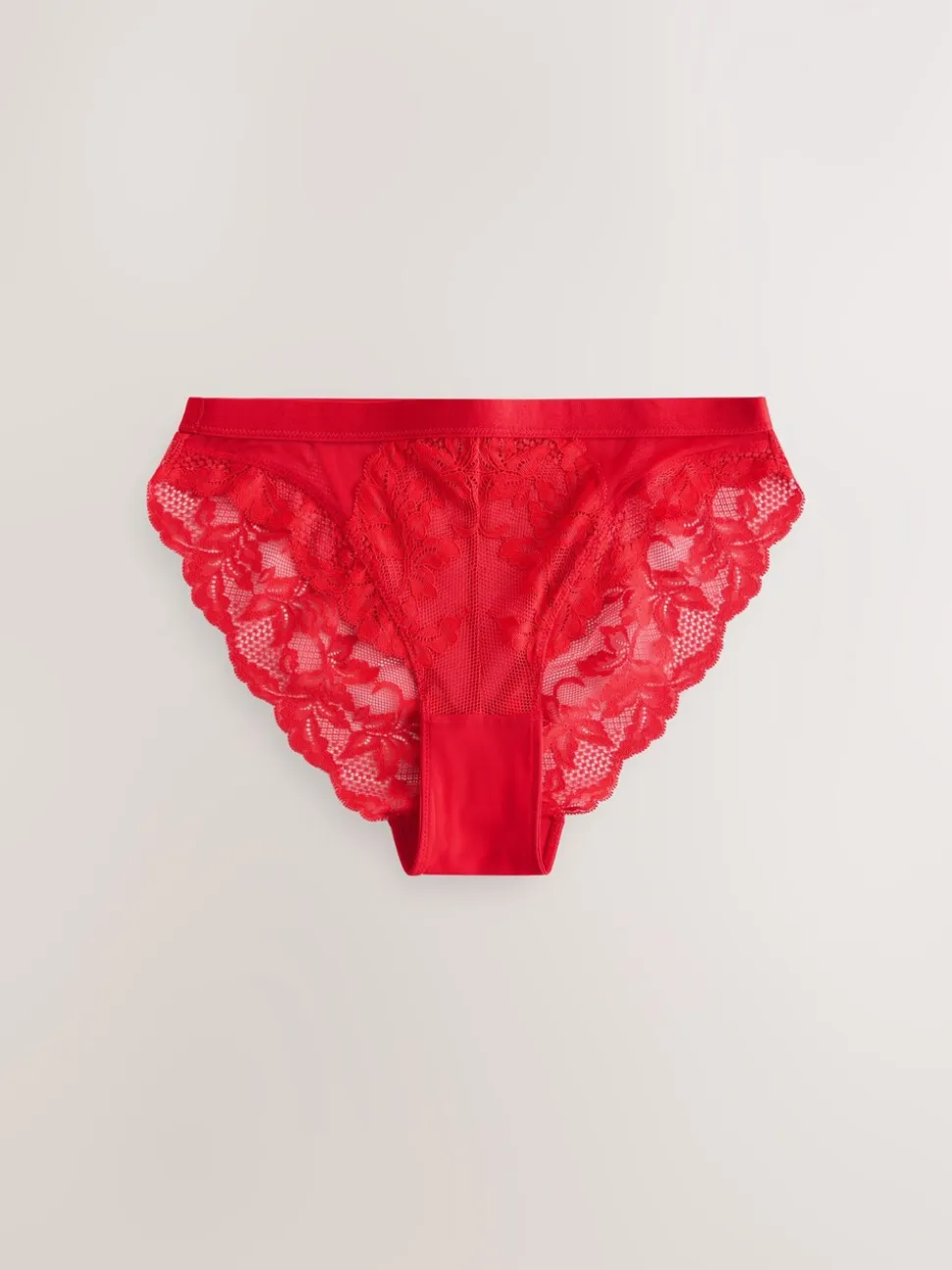 Zwart/rood/crème - 3 Kanten slips