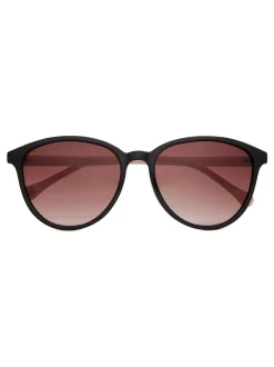 Zwart/roze - Ted Baker - Klassieke zonnebril met ronde ogen