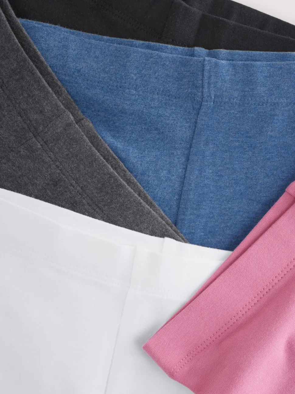 Zwart/roze/blauw/wit/grijs - Set van 5 fietsshorts (3 - 16 jr)