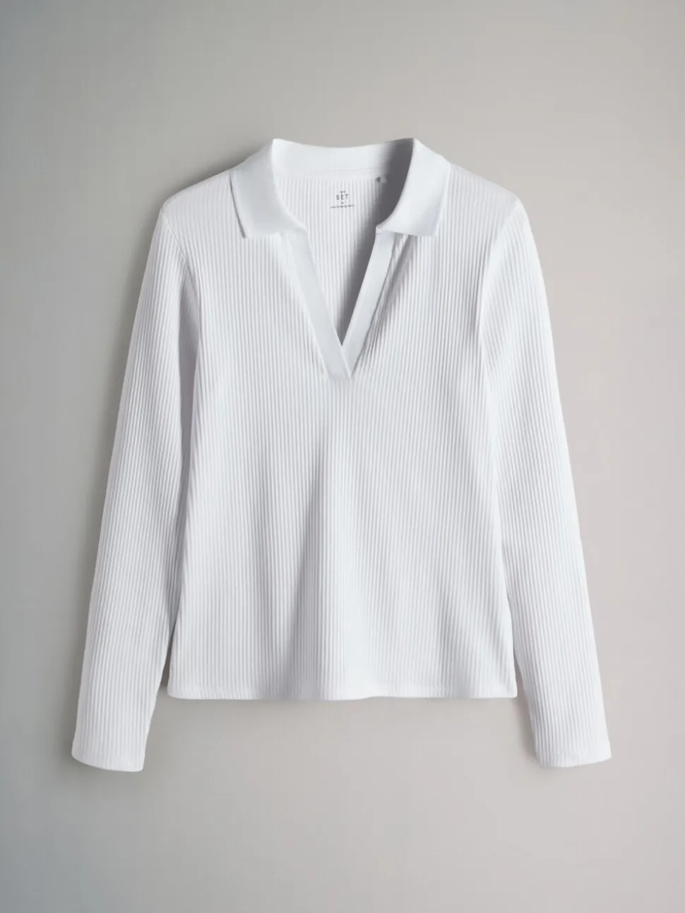 Zwart/roze/wit - The Set 3 Pack Long Sleeve Ribbed Polo Top