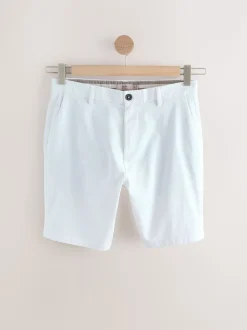 Zwart/vintage Blauw/Wit/Mushroom white - Straight fit - Set van 4 chinoshorts met stretch