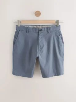 Zwart/vintage Blauw/Wit/Mushroom white - Straight fit - Set van 4 chinoshorts met stretch