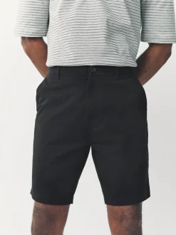 Zwart/vintage Blauw/Wit/Mushroom white - Straight fit - Set van 4 chinoshorts met stretch