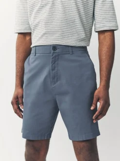Zwart/vintage Blauw/Wit/Mushroom white - Straight fit - Set van 4 chinoshorts met stretch