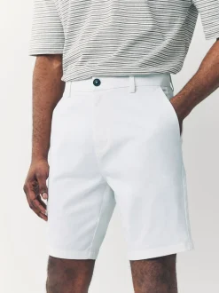 Zwart/vintage Blauw/Wit/Mushroom white - Straight fit - Set van 4 chinoshorts met stretch