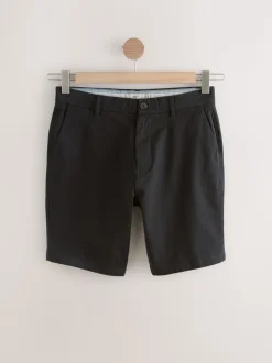 Zwart/vintage Blauw/Wit/Mushroom white - Straight fit - Set van 4 chinoshorts met stretch