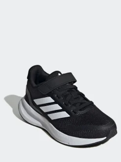Zwart/wit - adidas Runfalcon 5 kindersneakers met elastische veters