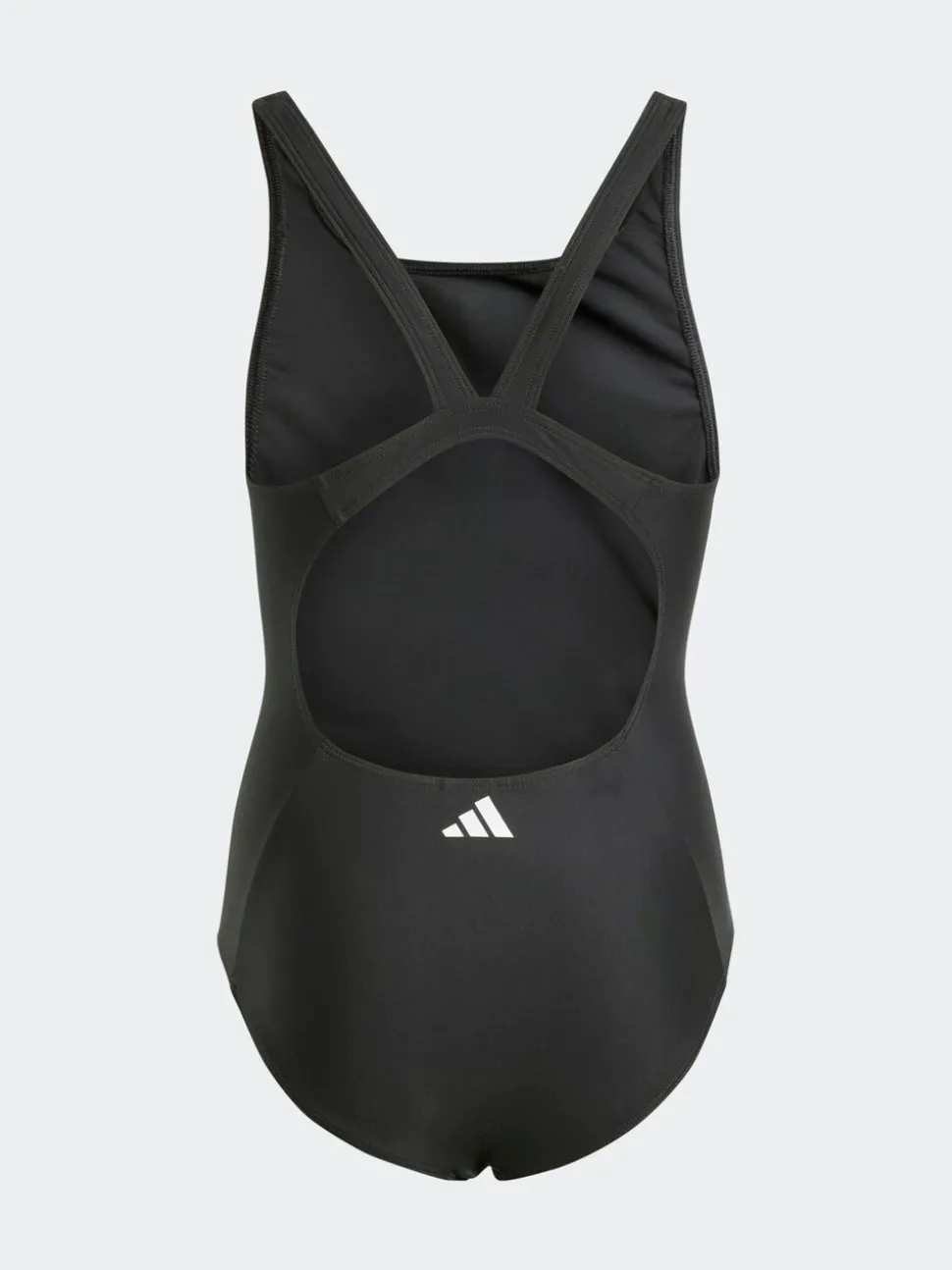 Zwart/wit - adidas 3-Strepen Kinderzwempak