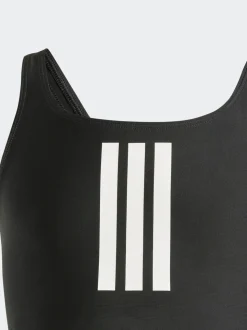 Zwart/wit - adidas 3-Strepen Kinderzwempak