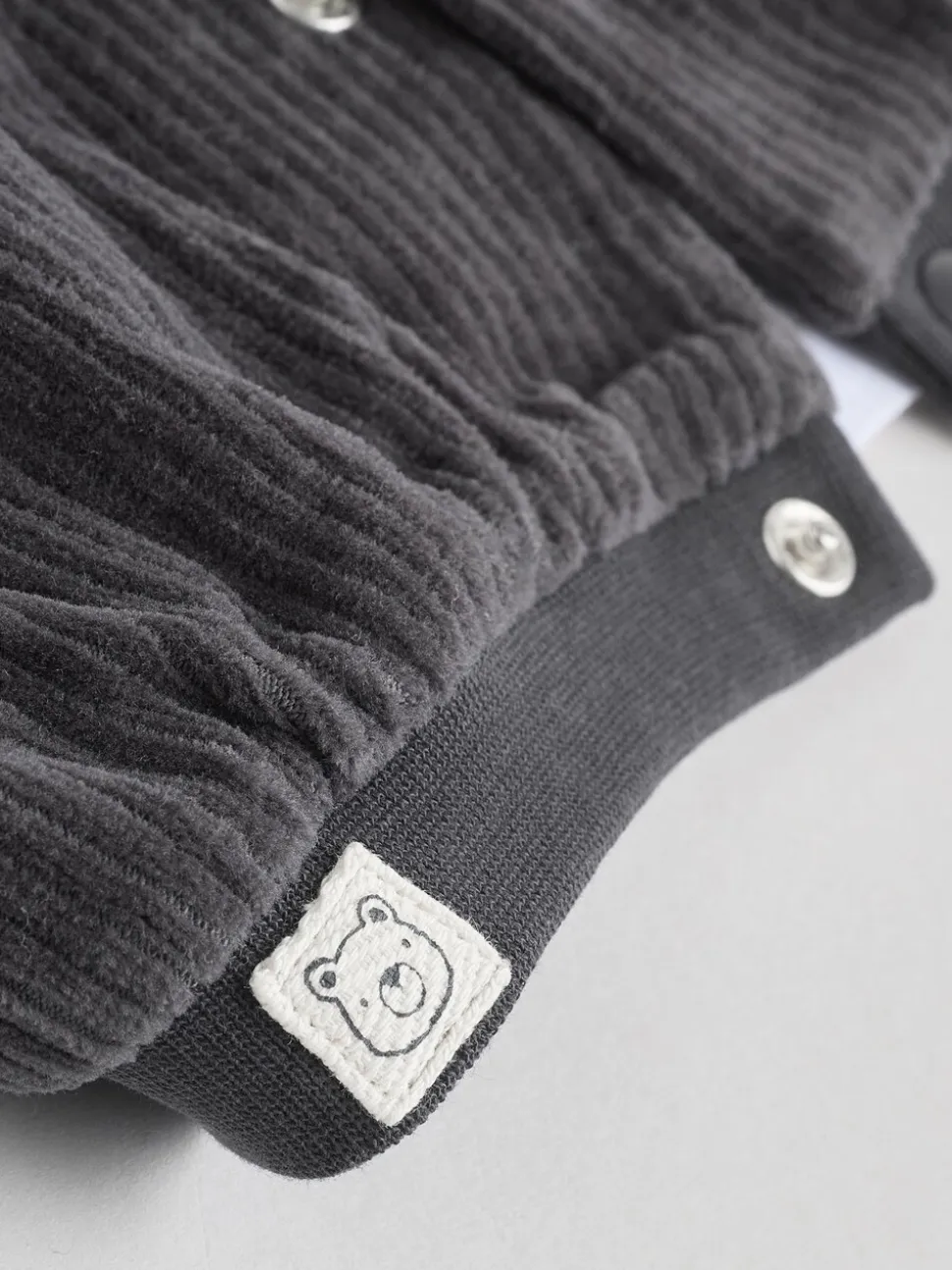 Zwart/wit - Baby Velour Jacket, Top and Joggers Set (0mths-2yrs)