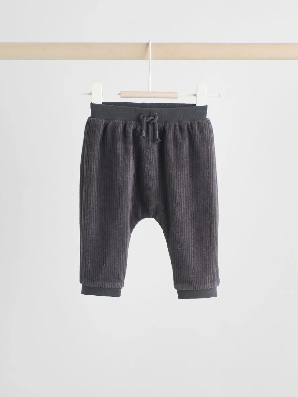Zwart/wit - Baby Velour Jacket, Top and Joggers Set (0mths-2yrs)