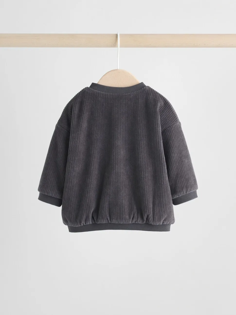 Zwart/wit - Baby Velour Jacket, Top and Joggers Set (0mths-2yrs)