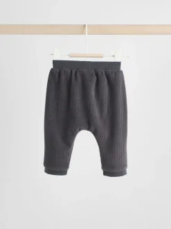 Zwart/wit - Baby Velour Jacket, Top and Joggers Set (0mths-2yrs)