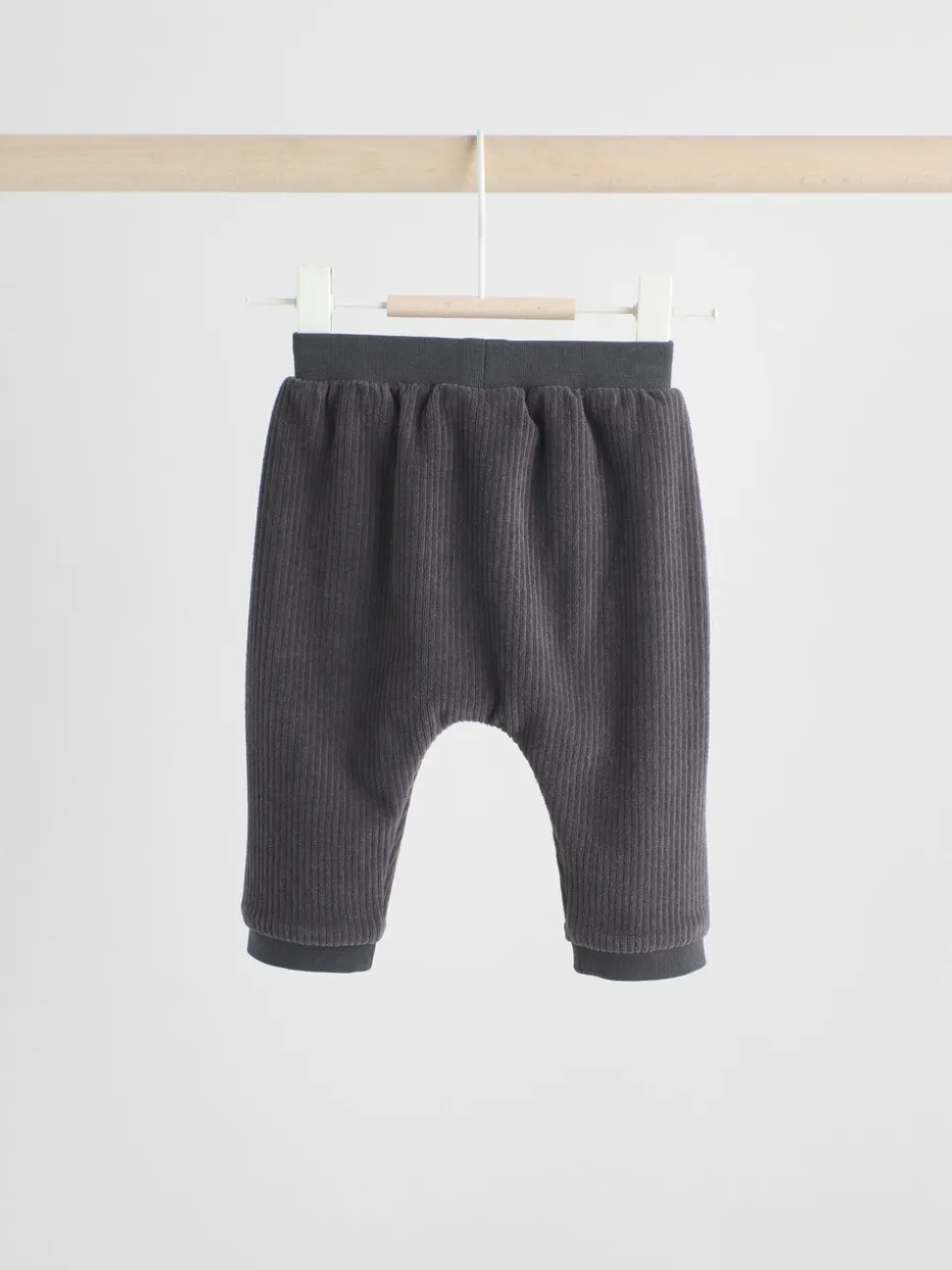 Zwart/wit - Baby Velour Jacket, Top and Joggers Set (0mths-2yrs)