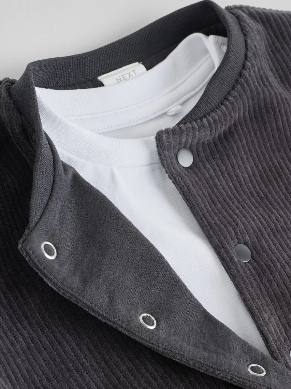 Zwart/wit - Baby Velour Jacket, Top and Joggers Set (0mths-2yrs)