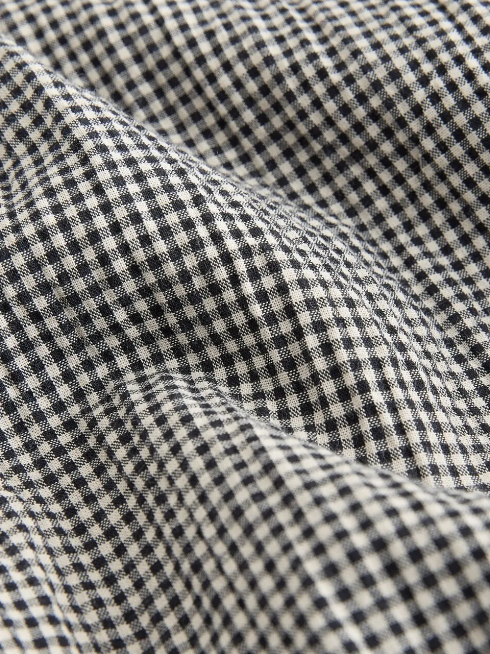 Zwart/wit - Drop Waist Gingham Maxi Skirt