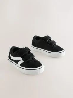 Zwart/wit - Klittenbandsluiting Skate Trainers