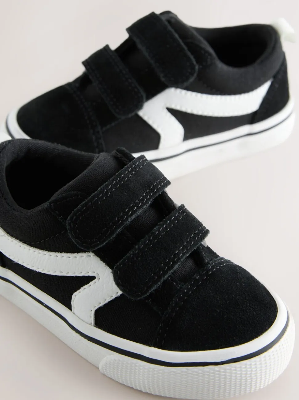 Zwart/wit - Klittenbandsluiting Skate Trainers