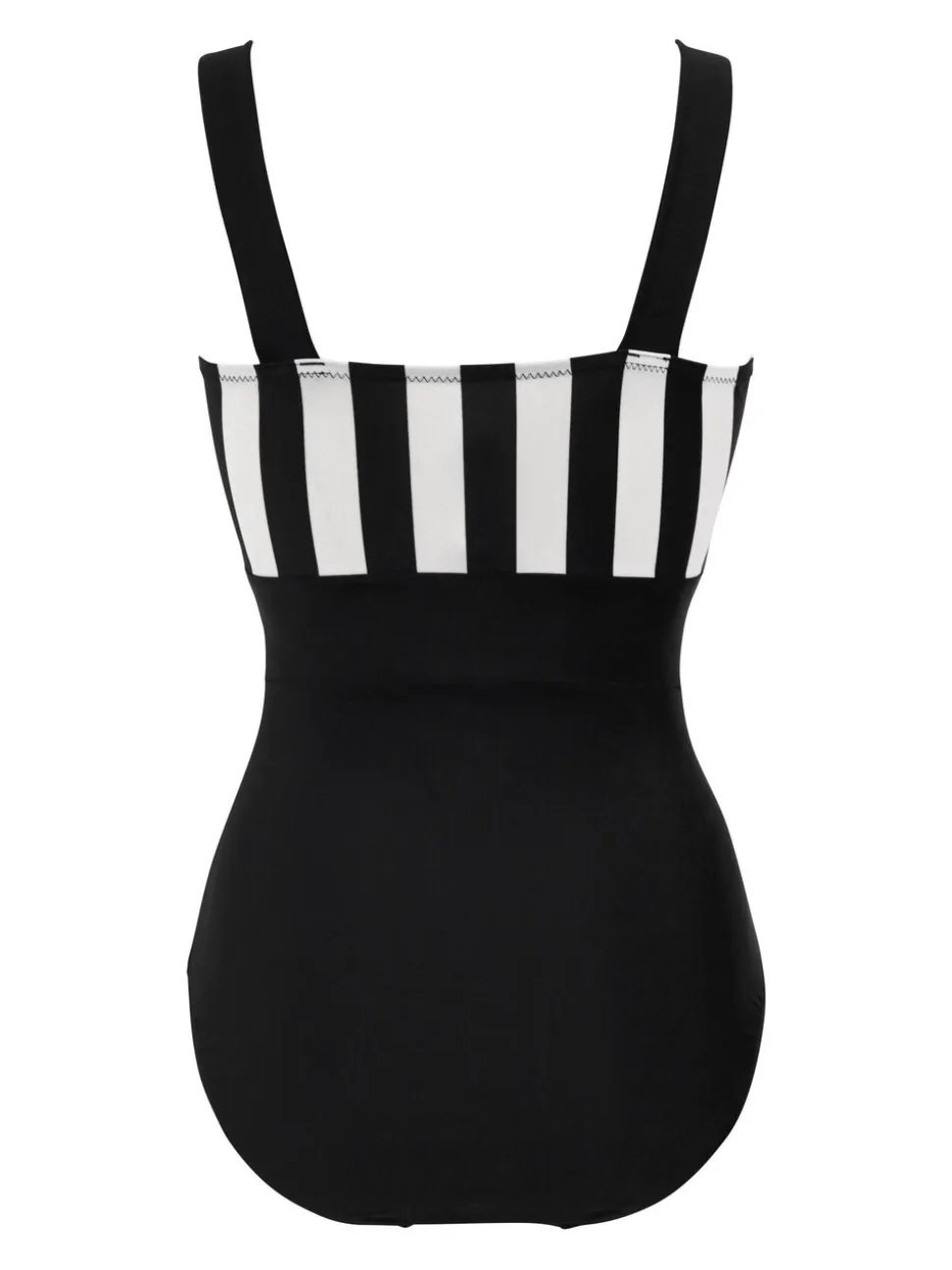 Zwart/wit - Pour Moi Palm Springs corrigerend badpak met kleurvlakken