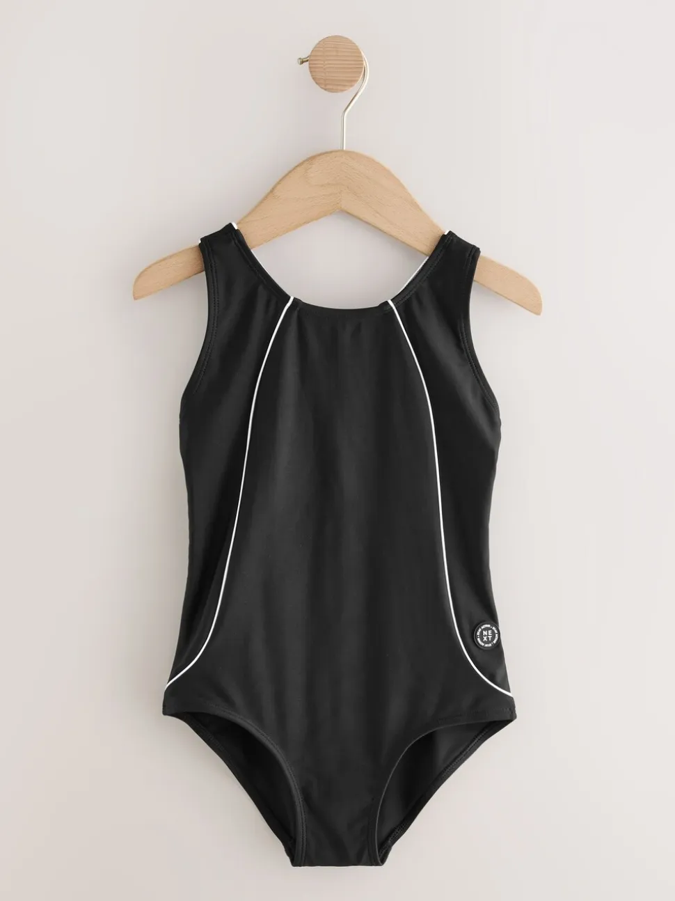 Zwart/wit - Racerback Swimsuit (3-16yrs)