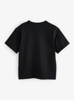 Zwart/wit - smALLSAINTS Boys Logo Crew Relaxed T-Shirts 3 Pack