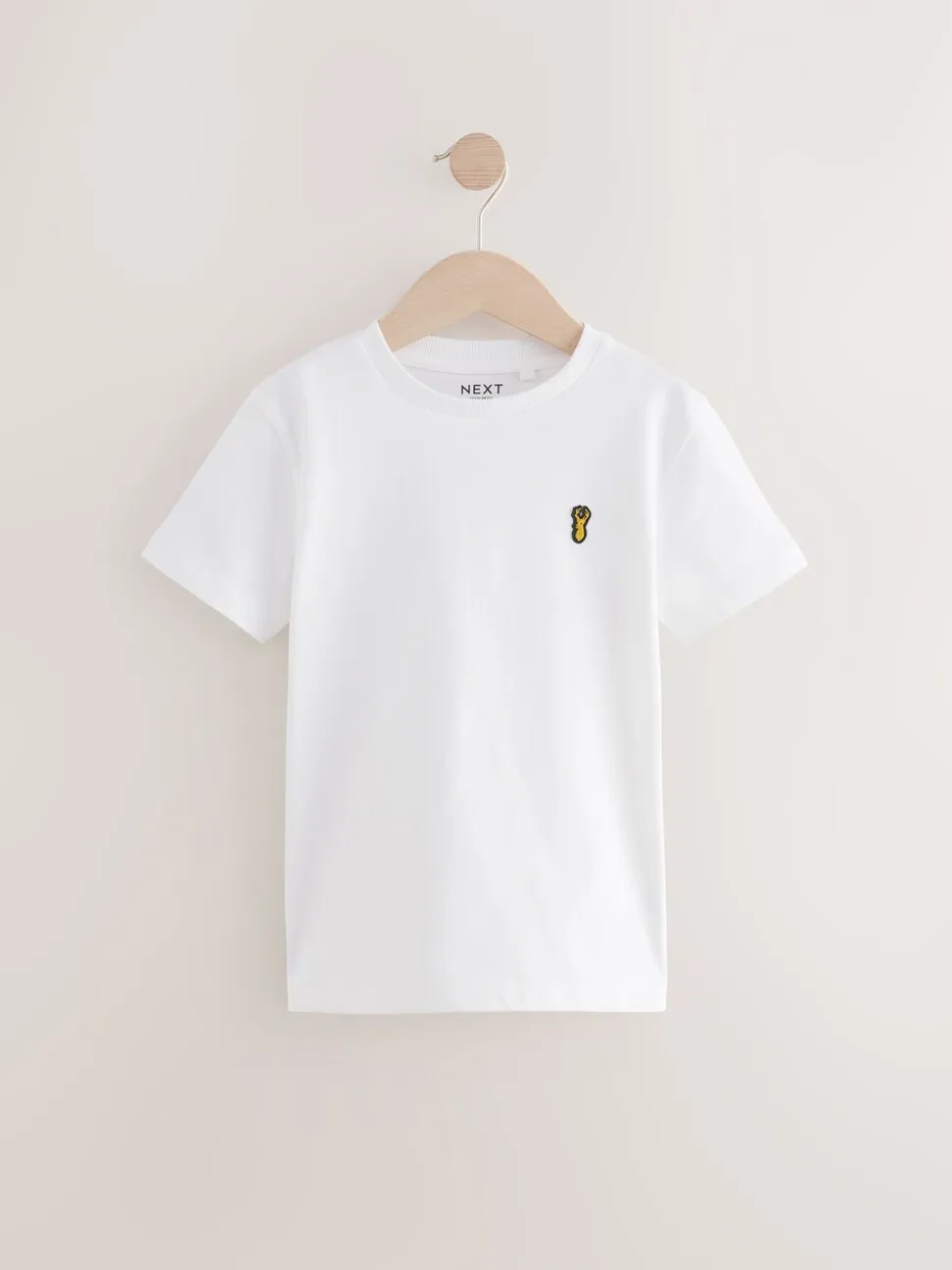Zwart/wit - T-shirts met korte mouwen en geborduurd rendier, verpakking van 2 (3-16jr)