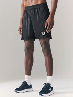 Zwart/wit - Under Armour Challenger gebreide short