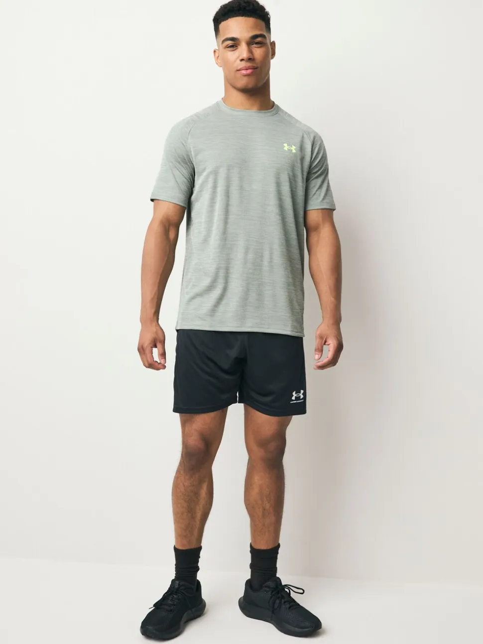 Zwart/wit - Under Armour Challenger gebreide short