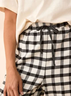 Zwart/wit - Verpakking van 2 pyjama's met korte mouwen van 100% katoen