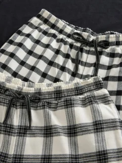 Zwart/wit - Verpakking van 2 pyjama's met korte mouwen van 100% katoen